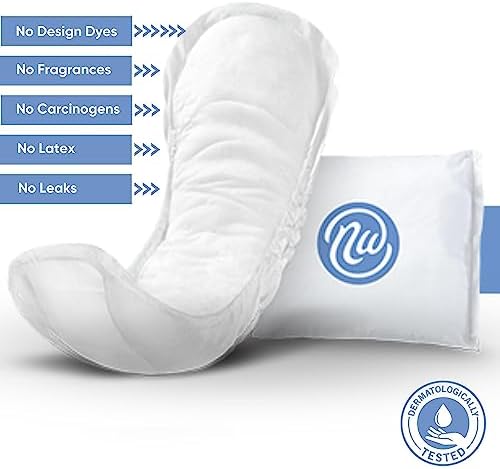Nexwear skin safe twelve inch disposable pads side angle view