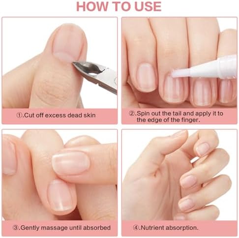 Biaoyun Radiant Nail Growth Oil pen application process