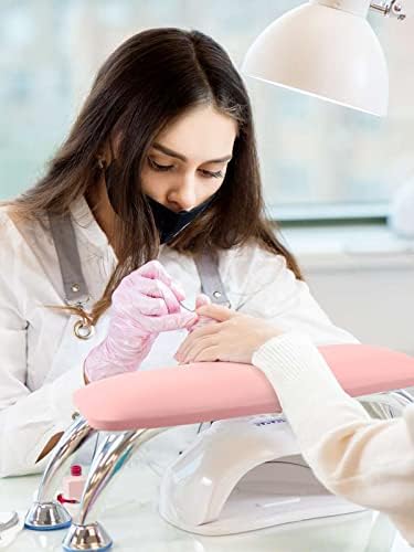 Pink microfiber leather nail tech hand rest pillow