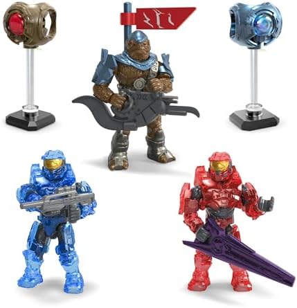 Detailed packaging layout of the premium twenty year anniversary sci fi building toy assortment.