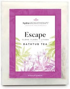 Hydra Aromatherapy herbal bath soak label detail with ylang ylang and litsea