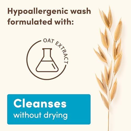 Baby body wash with oat extract hypoallergenic paraben-free sulfate-free large bottle