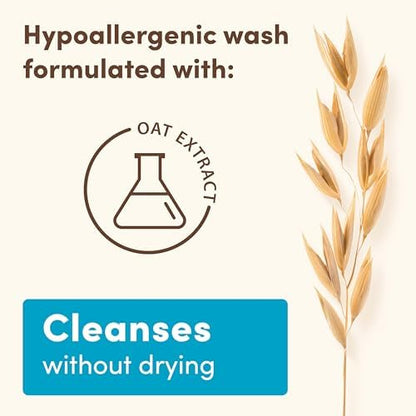 Baby body wash with oat extract hypoallergenic paraben-free sulfate-free large bottle