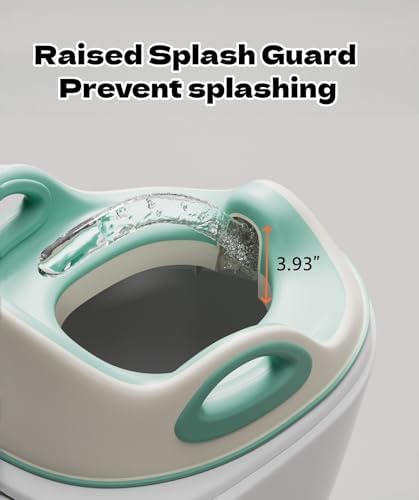 5 STAR SUPER DEALS Toddler Toilet Trainer side view highlighting the supportive high backrest and sturdy grip handles
