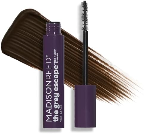 Madison Reed The Gray Escape Hair & Brow Mascara â€“ Quick-Dry, All-Day Gray Coverage for Roots & Brows, Smudge-Proof, Titanium Dioxide-Free, Argan Oil & Ginseng â€“ Dark Brown â€“ 15mL - Image 2