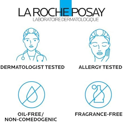 La Roche-Posay Toleriane gentle facial wash pump dispenser close up