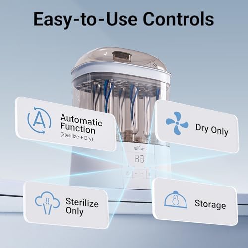 Side profile of Bear 2-layer baby bottle dryer