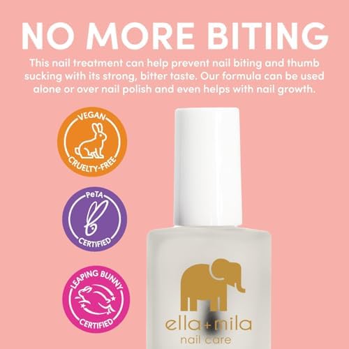 Clear nail polish bottle for thumb sucking prevention