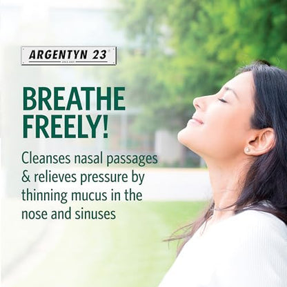Argentyn 23 imported natural nasal rinse spray for immune and sinus support