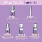 Dahpure lash and brow kit packaging components layout