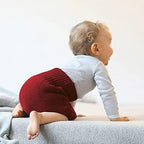 Ecoable wool diaper cover laid flat showing size EU 62-68