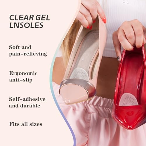 LeaOcaao foot care kit featuring three pairs of clear comfort pads.