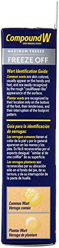 Authentic USA imported Compound W wart freezer for common and plantar warts.