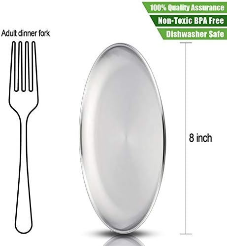 Four pack of HaWare metal plates for toddlers