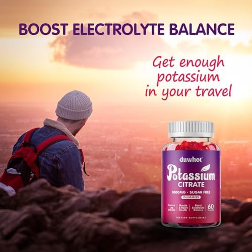 Authentic imported Duwhot potassium supplement for adults sixty count bottle