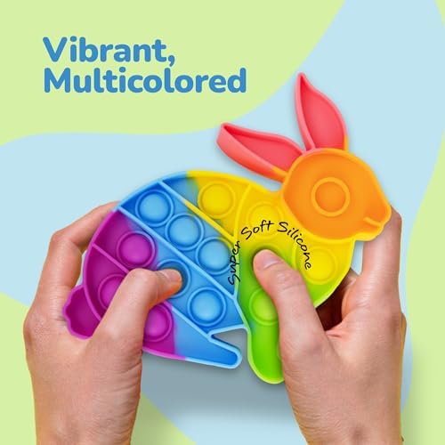 ArtCreativity festive basket stuffers featuring the bright orange carrot and blue yellow pink egg poppers