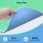 Fygrip extra heavy absorbency pee pads folded neatly