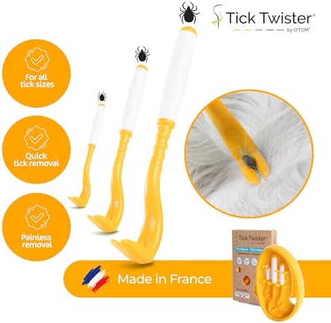 Tick Twister tool inside convenient portable travel box