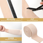 Comparison of single and double layer application for adjustable compression.