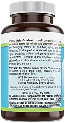 Livamed Natural Beta Carotene 100 softgels packaging authentic USA import