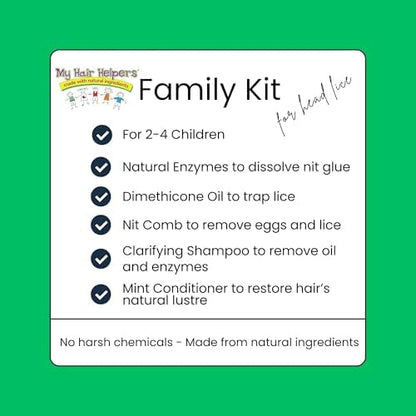 Natural enzyme foam mousse for dissolving nit glue on hair strands.