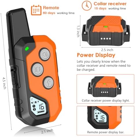 PIOUNS waterproof dog training collar components and charging cable
