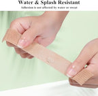 Multi-pack of cohesive medical tape rolls in natural skin tone.