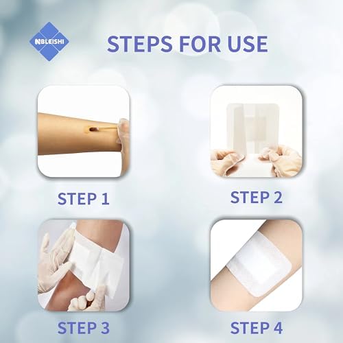 NBLEISHI non adherent center pad view highlighting the highly absorbent medical grade construction.