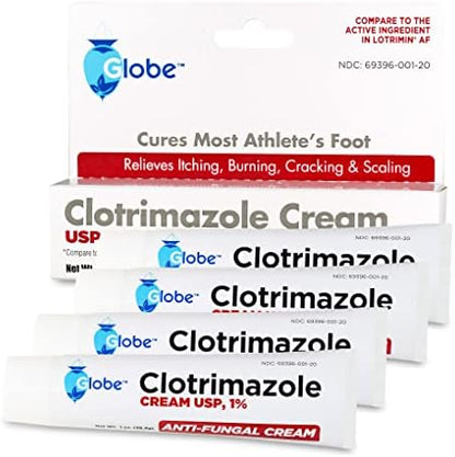 USA imported Globe Clotrimazole 1% USP cream for effective fungal relief