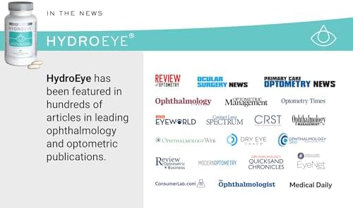 ScienceBased Health HydroEye packaging demonstrating tear film support benefits.