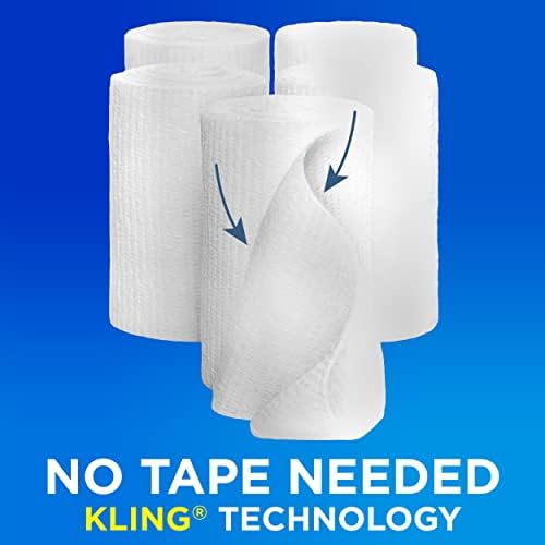 Band-Aid sterile medical gauze roll showing self-stick Kling technology.