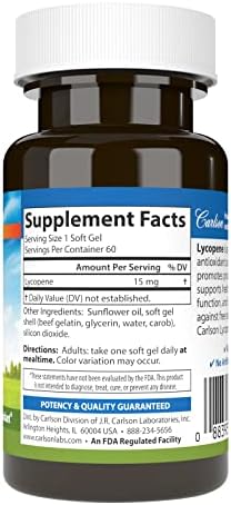 Carlson antioxidant supplement for prostate and cardiovascular wellness support