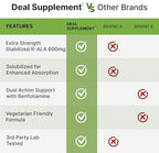 Group of 120 vegetarian capsules from Deal Supplement bottle