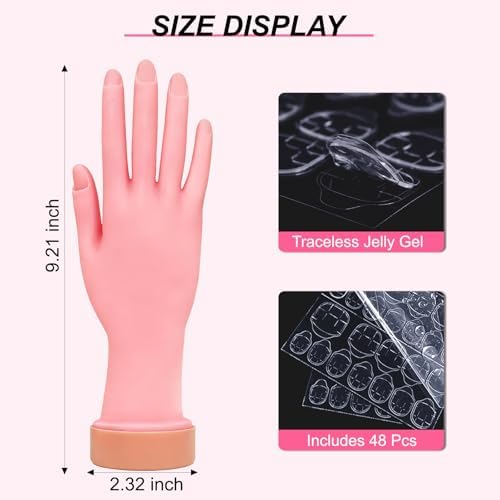 Full set of Bolt Bee practice hand with 48 adhesive tabs