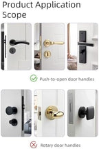Two pack packaging contents showcasing the pair of durable white baby safety locks for home door protection.