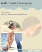 Reusable seamless hider pads displayed for yoga pants and swimsuits