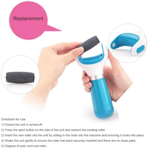 Side profile of a KOIZFF replacement roller head illustrating the secure side locking pins.