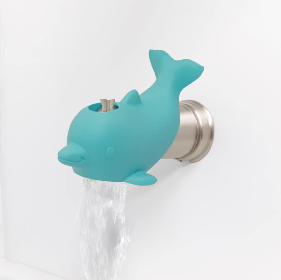 Child safe bath time accessory dolphin shape