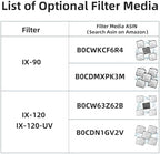 Five piece replacement filter pads compatible with model IX-120