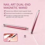 Vayve cat eye nail magnet pen held by hand for demonstration