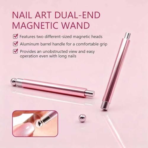 Vayve cat eye nail magnet pen held by hand for demonstration