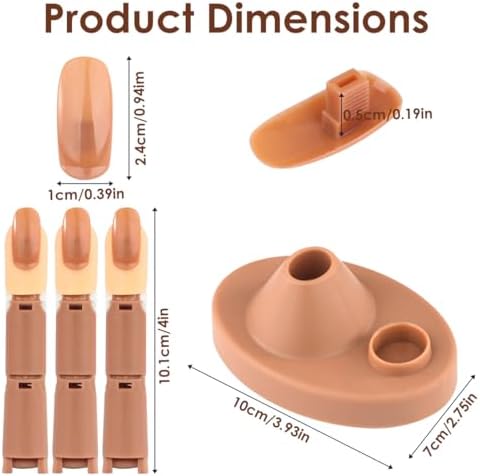 Professional nail art training tool with stable base stand