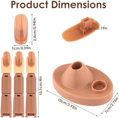 Professional nail art training tool with stable base stand