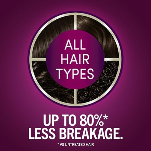 Schwarzkopf anti age hair color cream in 3.0 Espresso demonstrating the 3-step bond enforcing system ingredients