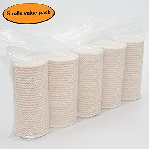 Close up of the breathable cotton texture of Hospora elastic bandages.