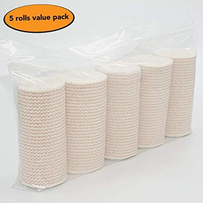 Close up of the breathable cotton texture of Hospora elastic bandages.