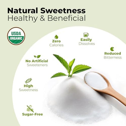 Viccoky pure stevia sugar substitute natural sweetener label details