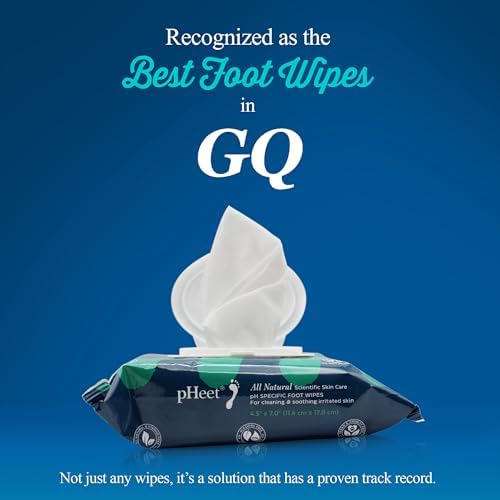 Skincare wipes for diabetic foot care and eczema relief.