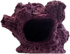Ocean Aquaria purple coral frag rack showing seven plug holes on sandbed base