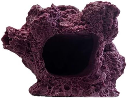 Ocean Aquaria purple coral frag rack showing seven plug holes on sandbed base